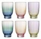 Bloomingville Nicoline verres à boire, Multicolore, 6 pièces, 330 ml