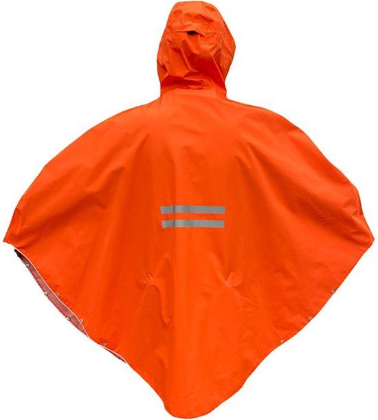 The Peoples Hardy 3.0 Waterdichte Poncho Oranje Man - Volwassenen - Mannen