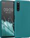 kwmobile hoesje geschikt voor Sony Xperia 10 IV - Hoesje voor smartphone - Back cover in mat petrol