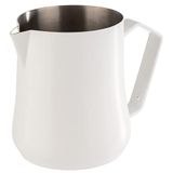 APS 10360 melk-/universele kan, roestvrij staal, wit gepoedercoat, 0,35 liter
