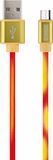 Schwaiger LKC 150 M USB-kabel USB 2.0 1,5 m USB A Micro-USB B Goud, Rood, Geel