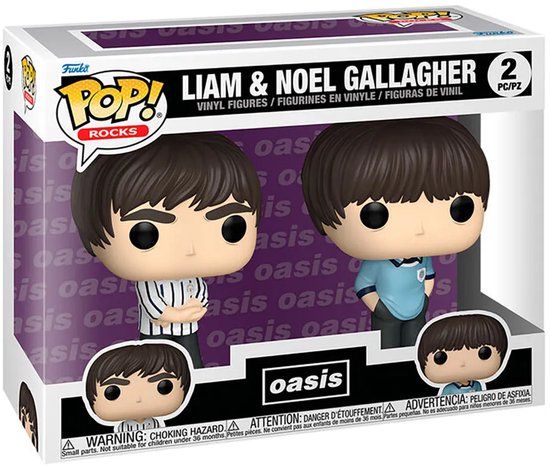 Funko Pop! Rocks: Oasis - Liam & Noel Gallagher Set van 2