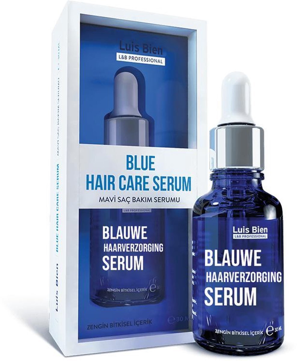 Luis Bien Blauwe Haarserum, Haarverzorgingsserum, Serum Voor Haarverzorging, Serum Voor Haargroei, Serum Voor Haarherstel, Voorkomen Van Haaruitval, Sterkere Haren Met Haarserum, Unisex 50 Ml