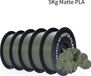 PLA filament d'imprimante 3D - 1,75 mm - Surface mate - Poids 5 kg - Longueur 343 m - Emballé sous vide - Vert