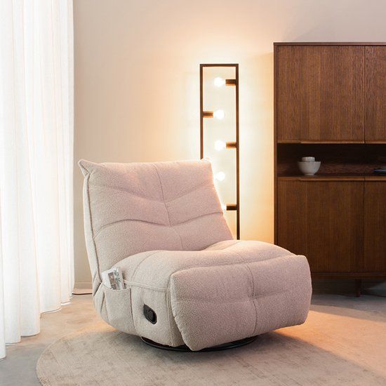 LABEL51 Take It Easy Fauteuil - Naturel - Stof