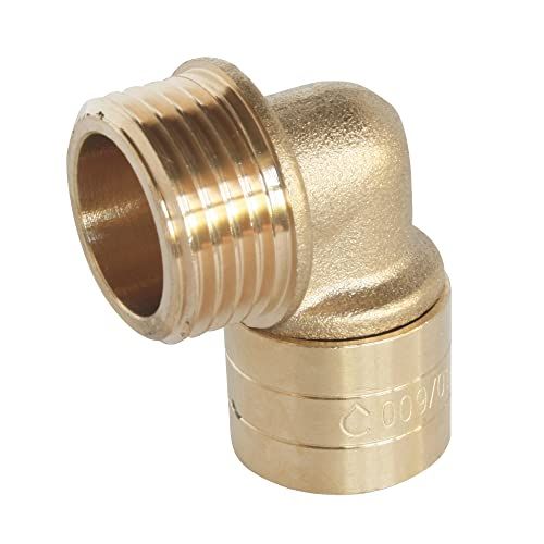 Mannenelleboog Vast door Slip 16 schroefdraad 15x21