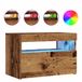 vidaXL Tv-meubel met LED 60x35x40 cm bewerkt hout oud hout