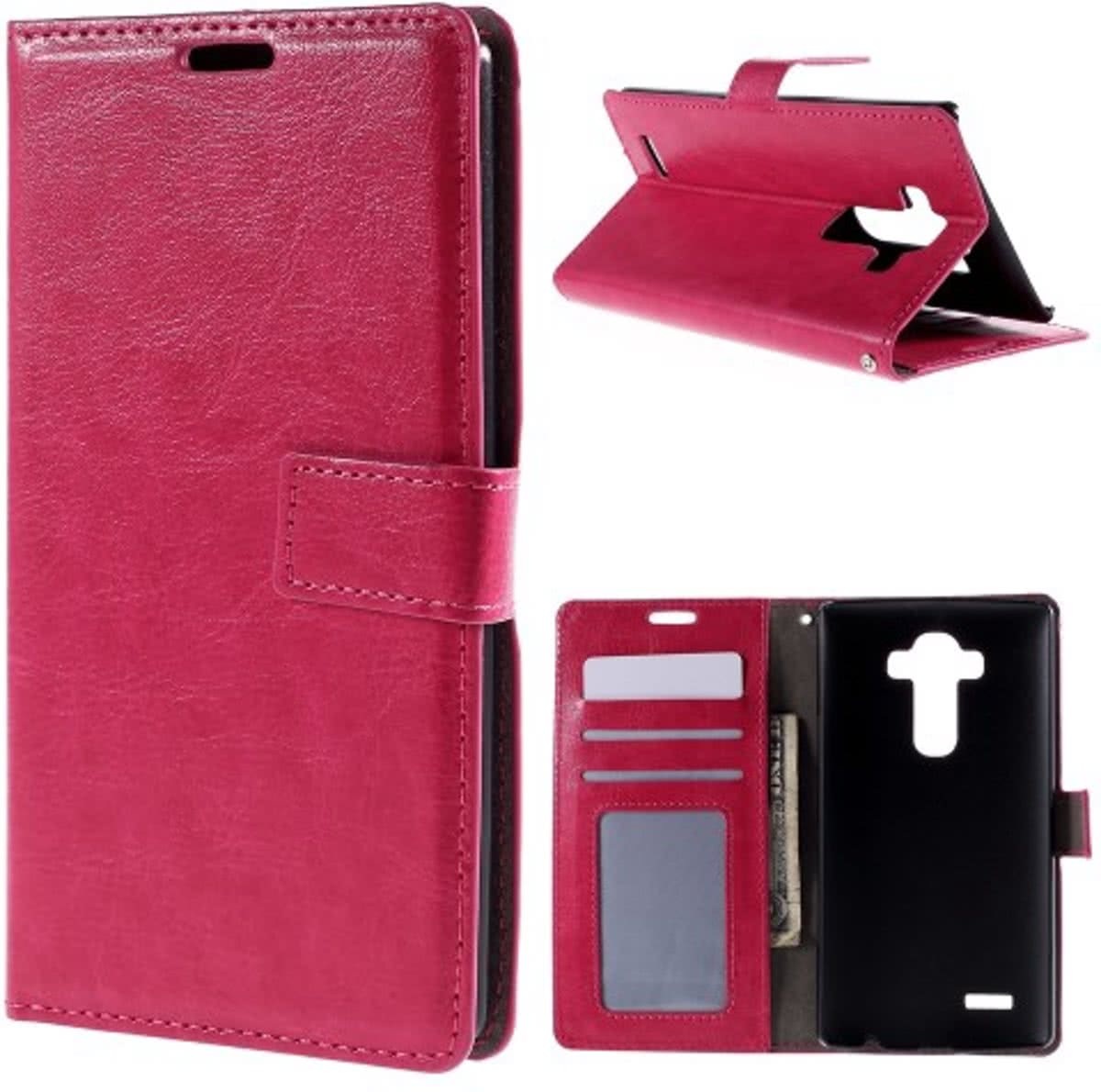 - Cyclone Cover wallet hoesje LG G4 roze Telefoonhoesje van uitstekende kwaliteit