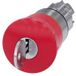 Siemens 3SU1050-1HG20-0AA0 Bouton coup de poing d'arrêt d'urgence à clé IP66, IP67, IP69/IP69K, 1 pièce