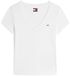 Tommy Jeans Dames TJW SLIM V-NECK TEE S/S T-shirt, wit, L