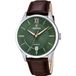 Festina F20426/8 Polshorloge Heren Bruin Leer Groen Wijzerplaat Staal 43mm 5 ATM