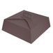 25 Thepack 25 stuks vierkante taartdozen 250 g/m², 30 x 30 x 10 cm, chocolade, golfkarton, nano-micro