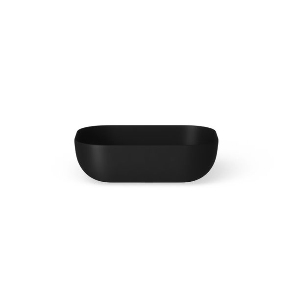 Looox sink collection opzet waskom rechthoekig 45x32,5cm matt black WWK4532MZ