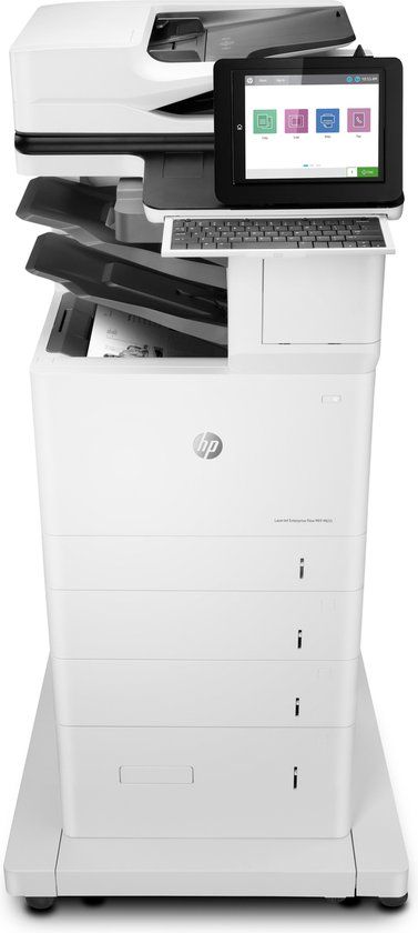 HP LaserJet Enterprise Flow MFP M635z - Multifunctionele Laserprinter (Printen, Kopiëren, Scannen, Faxen) - A4 - Zwart/Wit