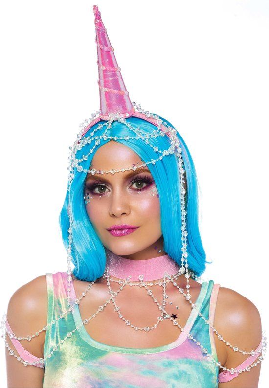 Leg Avenue Showgirl Eenhoorn Set voor Vrouwen - Verkleedattribuut