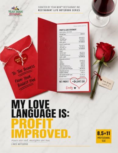 My Love Language Is. Profit Improved: Large Lined Notebook