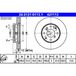 ATE Lot De 2 Disques De Frein 24.0121-0113.1 Honda 45251-s50-g00 45251-saa-g00