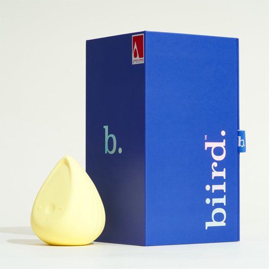 Biird Evii Vibrerend steentje Geel Siliconen