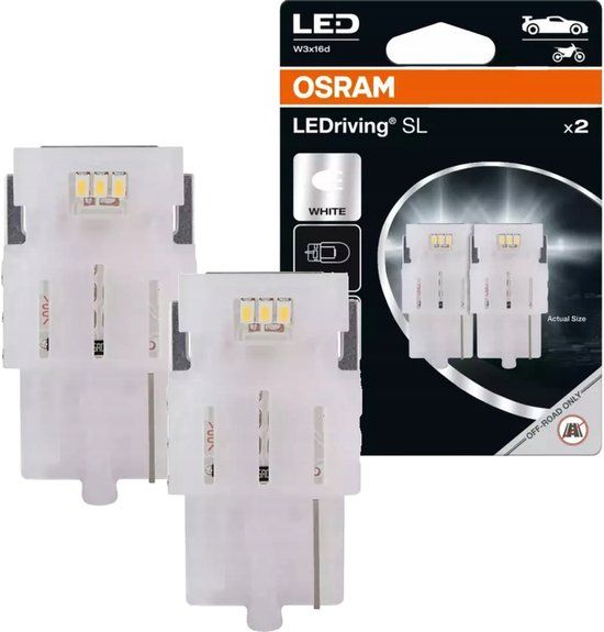 Osram Led Premium New - W21W Autolampen - 6000K - Energiezuinig - Wit - Knipperlicht