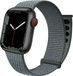 Strap-it nylon loop bandje - gris-vert - Geschikt voor Apple Watch - Afmetingen: 42 - 44 - 45 - 49mm