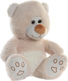 Item International Teddybeer knuffeldier - zachte pluche - 30 cm zittend - beige