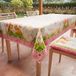 PETTI Artigiani Italiani Tafelkleed Pasen vlekbestendig rechthoekig tafelkleed Pasen keuken design Flora X18-zits (140 x 360 cm) 100% Made in Italy
