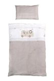 roba Safaribus Omkeerbaar Babybeddengoed, 2-delig, 100% katoen, dekbedovertrek 100 x 135 cm + kussensloop 40 x 60 cm, bedrukt met dierensafari