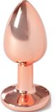 SECRETPLAY TOYS | Secret Play - Bouchon de cul en métal Or Rose Petite Taille 7 cm