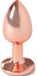 SECRETPLAY TOYS | Secret Play - Bouchon de cul en métal Or Rose Petite Taille 7 cm