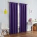 Eclipse Kendall Moderne verduisterende thermische staaf zak venster gordijn voor slaapkamer of woonkamer (1 paneel), 106,7 cm B x 213,4 cm L, paars