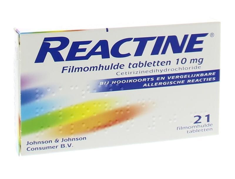 Reactine Cetirizine 10mg Tabletten 21st