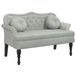 vidaXL Canapé avec coussins gris clair 120,5x65x75 cm velours