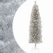 vidaXL Sapin de Noël artificiel élancé 180 cm 300 LED Blanc chaud