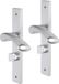 Impresso Oxford Deurkruk - Aluminium - 2 stuks
