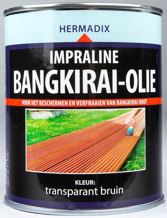 Hermadix Impraline Bangkirai - 0,75 liter - Bruin transparant - Mat