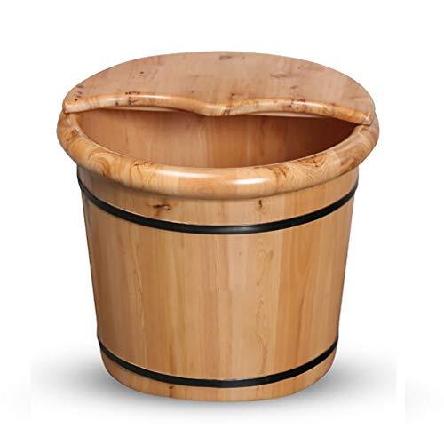 XXF-Shop Wooden Foot Basin, massief houten voet bad, Pedicure Bowl Spa Massage Pedicure Barrels Household voetenbad Barrel, stimulator (Color : B)