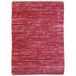 Thedecofactory - Skin - Tapis de salon en cuir tressé Burgundy 120x170