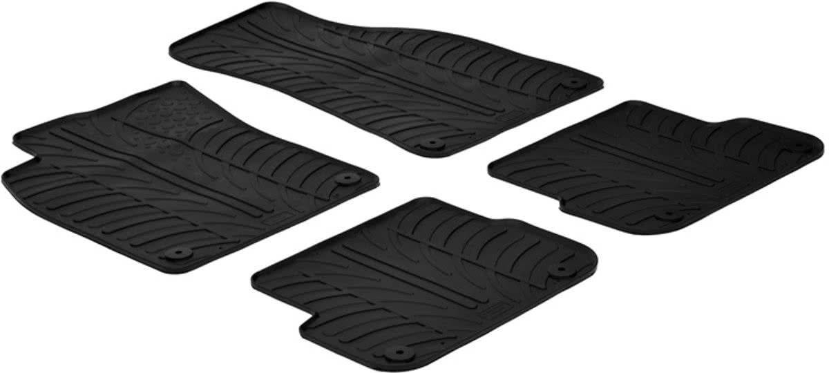 Gledring Rubbermatten Audi A6 4F 2005-2011 (T Profiel 4-delig + Montageclips)