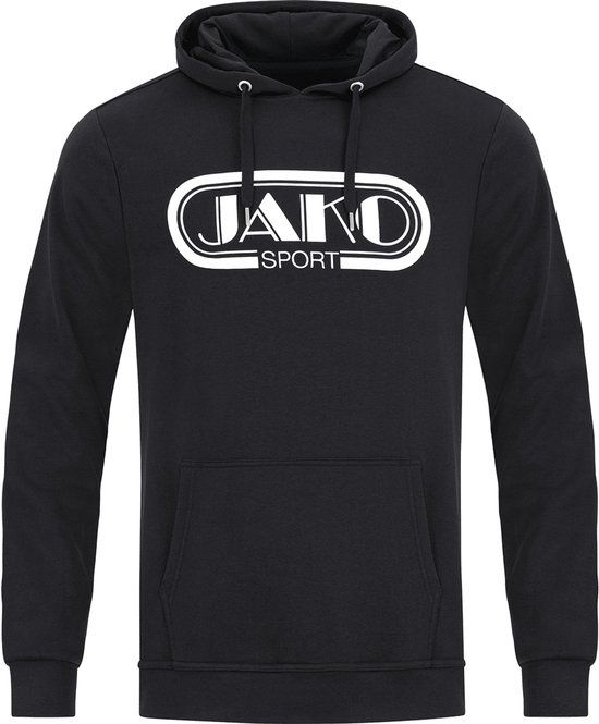 Jako Retro Sweater Met Kap Heren - Zwart - Maat L
