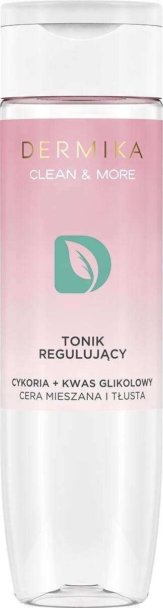 Dermika Clean & More tonik regulujacy cera mieszana i tlusta Cykoria & Kwas Glikolowy 200ml