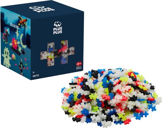 Plus-Plus Glow in the dark 600 delige bouwset - 3974