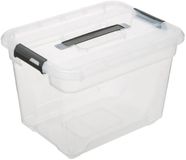 5five Opbergkist met deksel - Solutions Box - 18 liter - 39x29x27 cm - kunststof - transparant