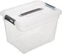 5five Opbergkist met deksel - Solutions Box - 18 liter - 39x29x27 cm - kunststof - transparant
