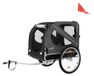 Chariot de vélo pour chien poussette pour chien 2 en 1 - Pliable - 130 x 72 x 90 cm - Noir - Capacité de charge 40 kg