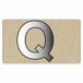 Ornements miroir Lettre majuscule Q