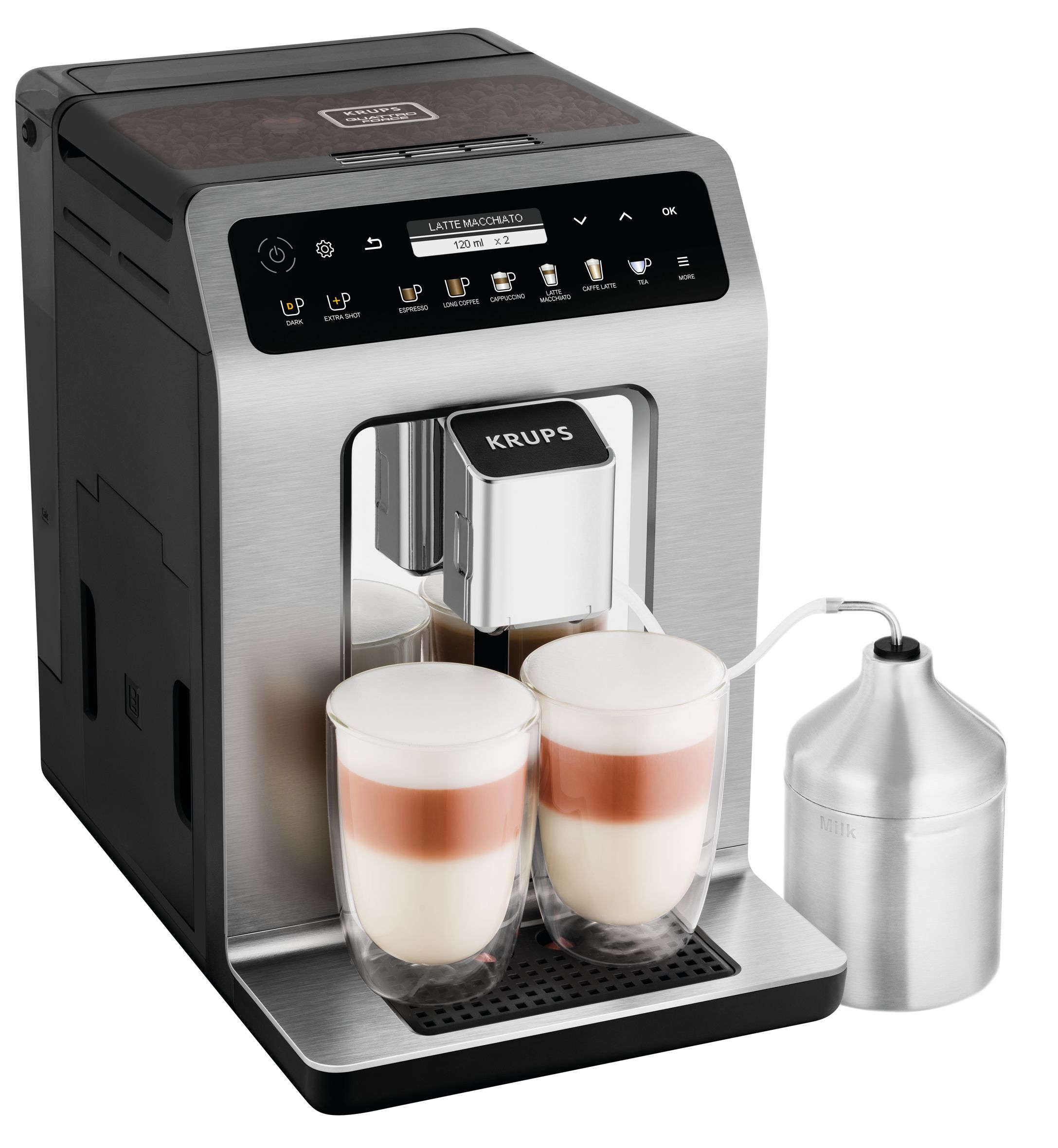 Krups Evidence EA894T - Volautomatische Espressomachine - Titanium