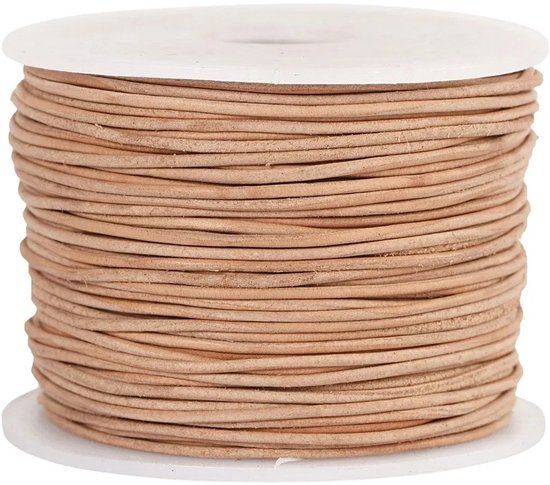 Creativ Company Leerkoord, 1 rol 50m, Beige