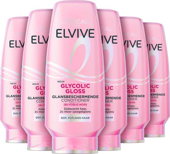 L'Oréal Paris Elvive Glycolic Gloss Conditioner - 6 x 200ml
