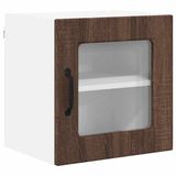 vidaXL PORTO Keukenwandkast met plank, eiken, bruin, 40 x 31 x 40 cm