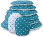 Lex&Max Hoes Ovaal Dots 115 Aqua/Wit
